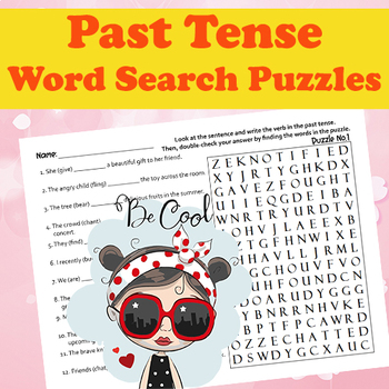 Preview of Master Past Tense Verbs in a Flash! Word Search Puzzles & Practice Activities