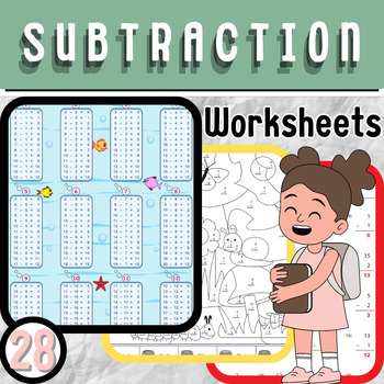 Preview of Master Subtraction with Versatile Printable Worksheets!