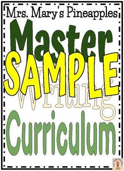 Preview of Master Writing Curriculum Sample