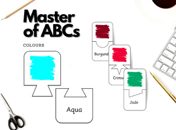 Preview of Master of ABCs - Colors - Matching puzzle, Symmetry puzzle,Preschool Activity