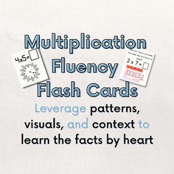 Preview of Master the Multiplication Facts Bundle w/ Visuals: x2, x5, x9, x3, x4, and MORE