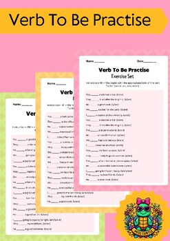 Preview of Master the Verb ‘To Be’ with Our Comprehensive Grammar Adventure Worksheets”