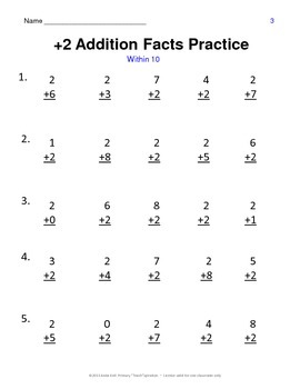 1 grade math minute 1st worksheets Assessments 2 Addition Practice Primary & Facts by