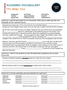 tier worksheets vocabulary 2 Academic 2 Tier (Common words Worksheets Vocabulary Core,