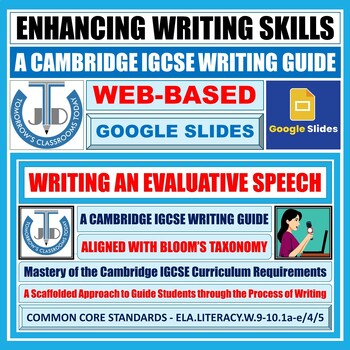 Preview of Mastering Evaluative Speech Writing - A Cambridge IGCSE Resource - Google Slides