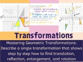 Mastering Geometric Transformations: Reflection, Enlargeme