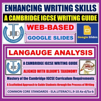 Preview of Mastering Language Analysis in the Cambridge IGCSE Curriculum - Google Slides