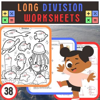 Preview of Mastering Long Division: Printable Worksheets for Young Math Wizards