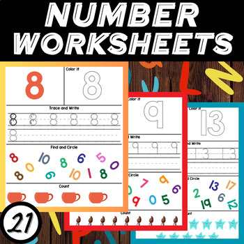 Preview of Mastering Math: Engaging Number Worksheets for Skillful Learners