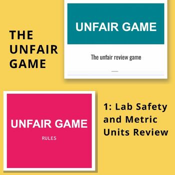 Preview of Mastering Metric Units and Lab Safety: The Unfair Review Game!