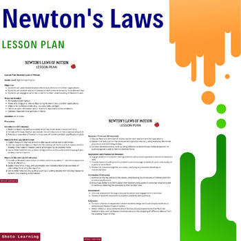 Preview of Mastering Motion: Newton's Laws of Motion Lesson Plan
