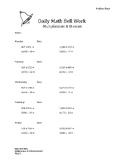 Mastering Multiplication & Division: 10 Week Bell Work Rev