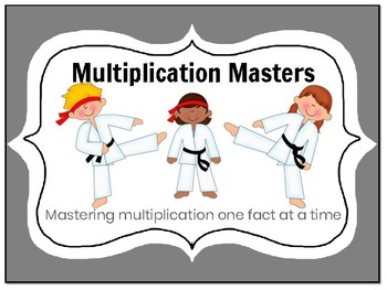 Preview of EDITABLE! Multiplication: Mastering Facts with Karate - 25 Assessments