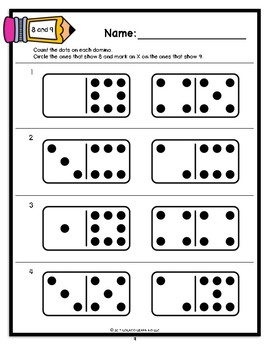 mastering my numbers 8 9 test kindergarten worksheets by lolaco learning