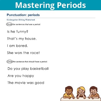 Preview of Mastering Periods: Identifying and Using Punctuation in Sentences