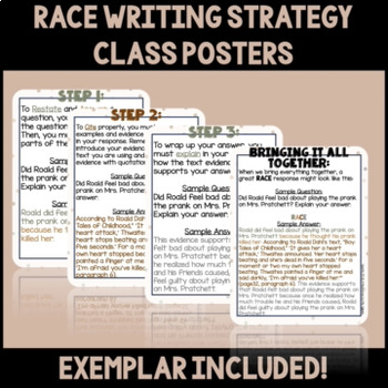 Preview of Mastering RACE Writing Strategy: A Comprehensive Guide for Middle Schoolers