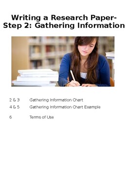 Preview of Mastering Research Papers: Gathering Information Middle & High School ESL/ELL