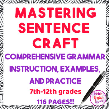 Preview of Mastering Sentence Craft Grammar Instruction Examples and Practice