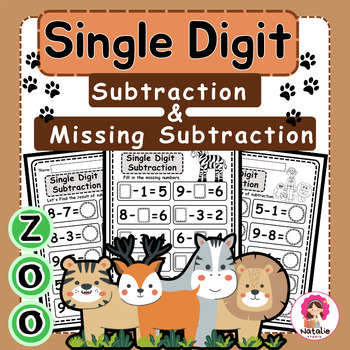 Preview of Mastering Single Digit Subtraction and Conquering Missing Subtraction | Math