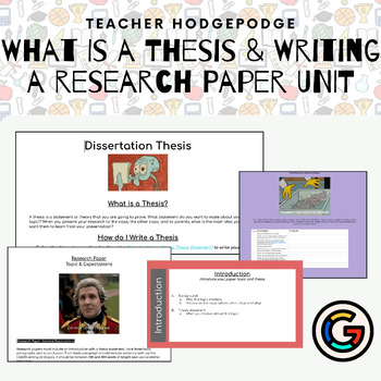 Preview of Mastering Thesis Development & Research Paper Writing: A Comprehensive Unit