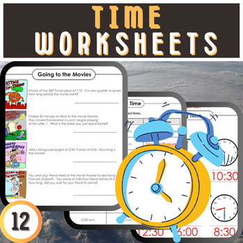 Preview of Mastering Time: Worksheets and Activities for Teaching Clocks and Time