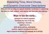 Mastering Tone, Word Choice,  and Dynamic Character Descri