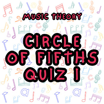 Preview of Circle of Fifths Quiz 1 | Music Theory | Key Signatures
