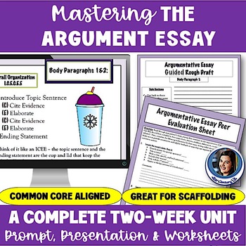 Preview of Mastering the Common Core Argument Essay - ELA Test Prep Writing Workshop Unit