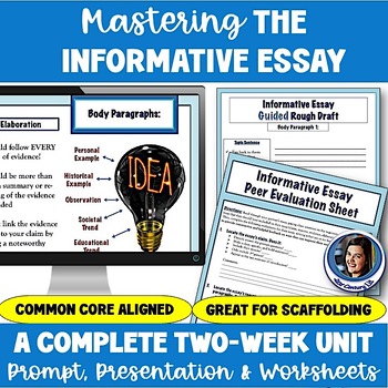 Preview of ELA Test Prep Common Core Informative / Expository Essay Writing Workshop Unit
