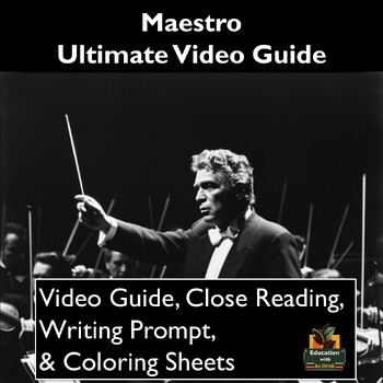 Preview of Maestro Video Guide: Worksheets, Close Reading, Coloring and More!