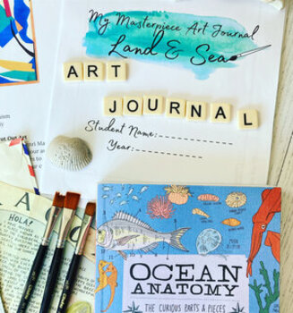 Preview of Masterpiece Art Journal: Land + Sea [Art Basics Level 2 Program]