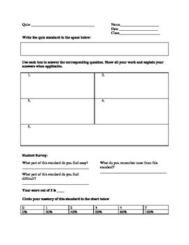 Mastery Evaluating Answer Sheet by In the Math and Science Lab | TpT
