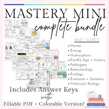Preview of Mastery Minis - Complete Bundle - 8th Science