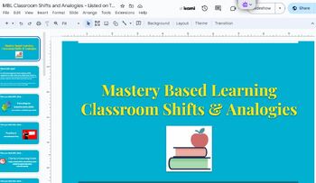 Preview of Mastery or Standards Based Learning Classroom Shifts