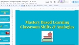 Mastery or Standards Based Learning Classroom Shifts