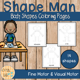 Mat Man Body Shapes Coloring Pages