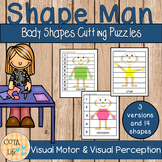 Shape Man Cutting and Puzzle Pages