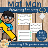 Mat Man Prewriting Pathways - Set 1
