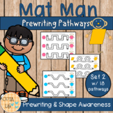 Mat Man Prewriting Pathways - Set 2
