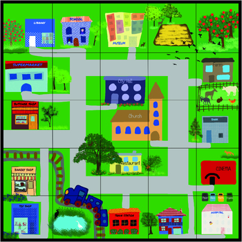 Preview of Mat for beebot and bluebot: the town