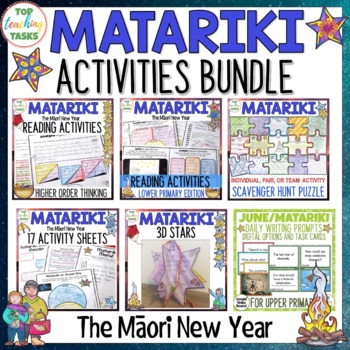 Preview of Matariki Activities | Reading, Writing, Creative Thinking Bundle