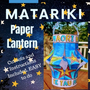 Preview of Matariki Paper Lantern - To Colour and Assemble