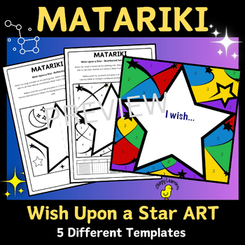 Preview of Matariki / Pleiades Wish Upon a Star ART / Activity pack / Crafts / Paper NZ