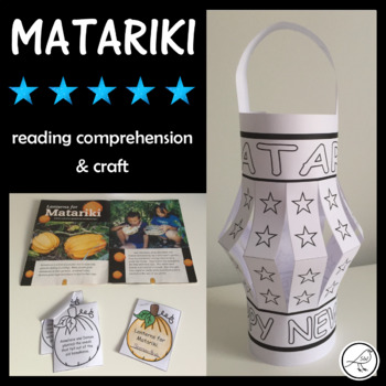 Preview of Matariki - Reading comprehension activity and paper lantern craft