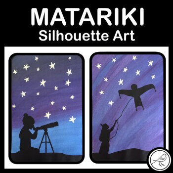 Preview of Matariki Silhouette Art Activity