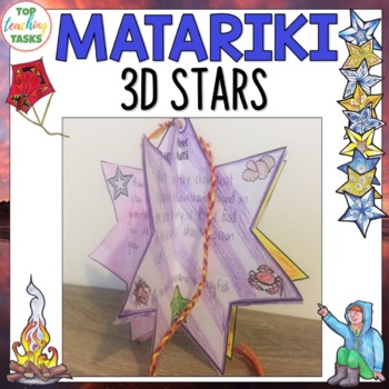 Preview of Matariki Star Activities 3D Ornament and Display