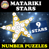 Matariki Stars Number Puzzle, New Zealand Matariki Maths Activity