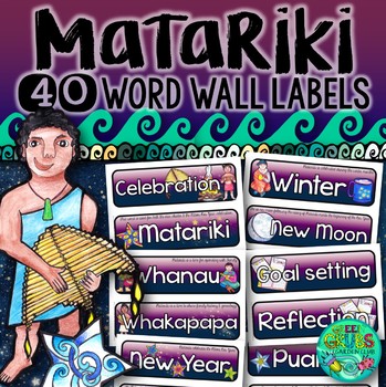 Preview of Matariki Word Wall Labels