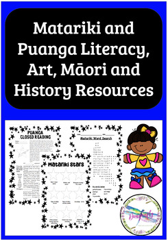 Preview of Matariki and Puanga, Maori, Literacy, Art, History Resource