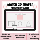 Editable Powerpoint Match Shapes Pre-K & Special Education